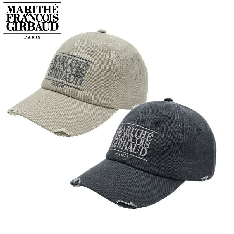 キャップ Marithe + Francois Girbaud CLASSIC LOGO CAP gray MARITHE FRANCOIS GIRBAUD CLASSIC LOGO CAP (10color)