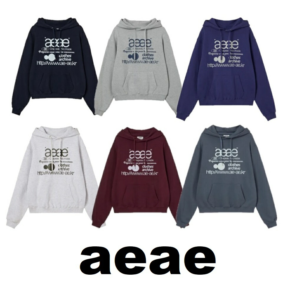 [aeae] WEB LOGO LOOSED HOODIE 6Color 2025 F/W エーイーエーイー ウェブログ ルーズフーディー 6色展開 2025年秋冬 レディース メンズ 韓国ベストフード 人気 ストリート おしゃれ カジュアル