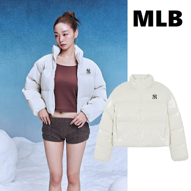 楽天市場】☆配送無料☆ [MLB KOREA] 3FDJB2056 WOMENS CROPPED GLOSSY 