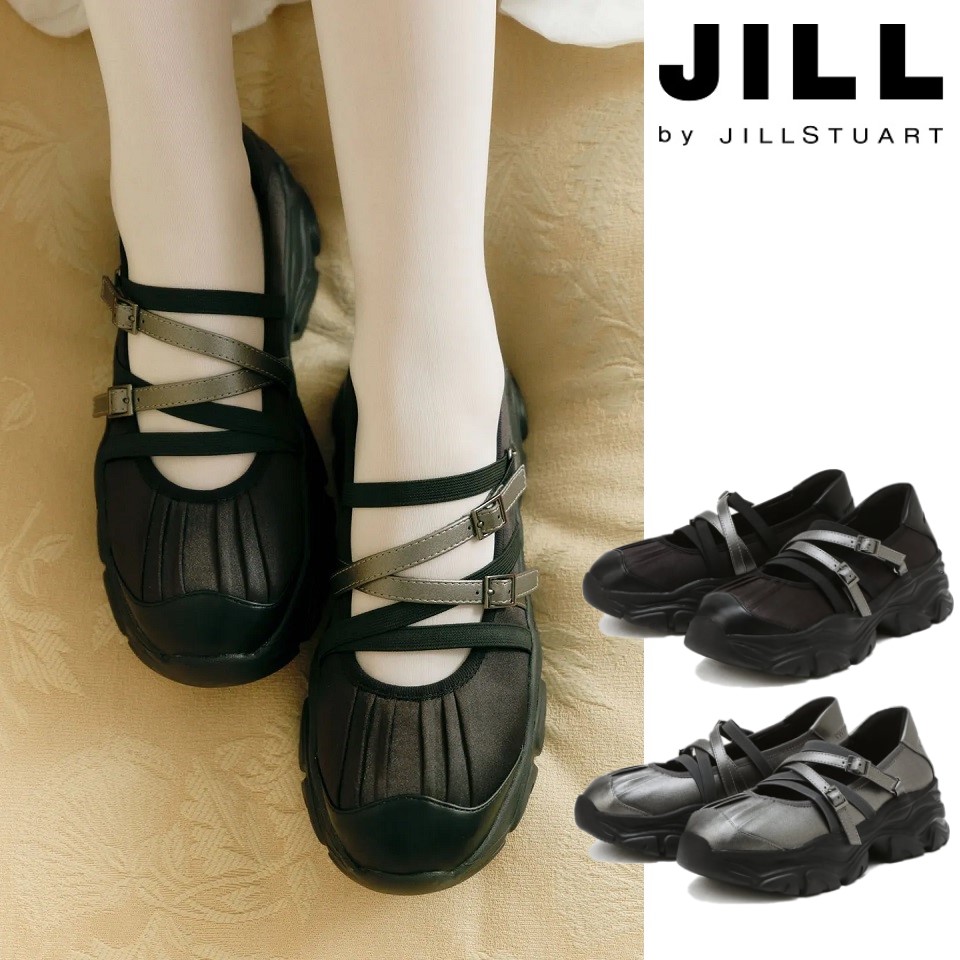 JILLSTUART（ジルスチュアート） [BELLA] Multi Strap Platform Sneakers (2 Colors) 【ベラ】 マルチストラップ プラットフォーム スニーカー 2色展開 韓国ファッション 限定品 人気 完売必須 シューズ 厚底 レディース｜あさひみ