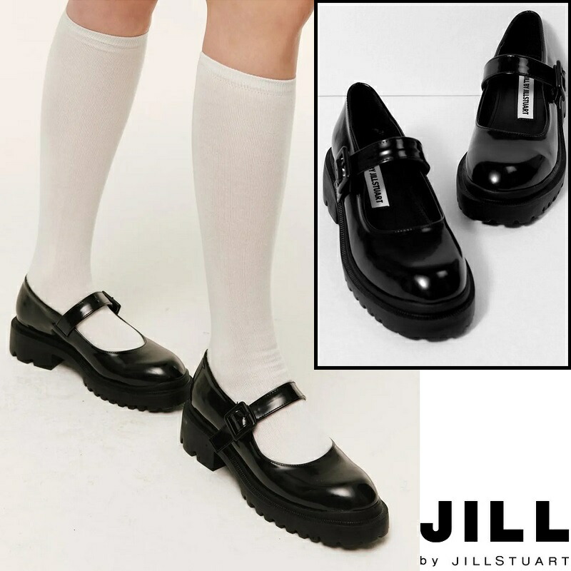 JILLSTUART（ジルスチュアート） [MILLY] Black Strap Platform Loafer 【ミリー】 ブラック ストラップ プラットフォーム ローファー 韓国ファッション 限定品 人気 完売必須 シューズ 厚底 レディース