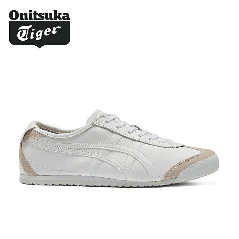 Onitsuka Tiger (オニツカタイガー) MEXICO 66 1183C102_104 メキシコ 66 ホワイト/ダークセージ 韓国ファッション 限定品 人気 完売必須 靴・シューズ スニーカー ユニセックス クラシック