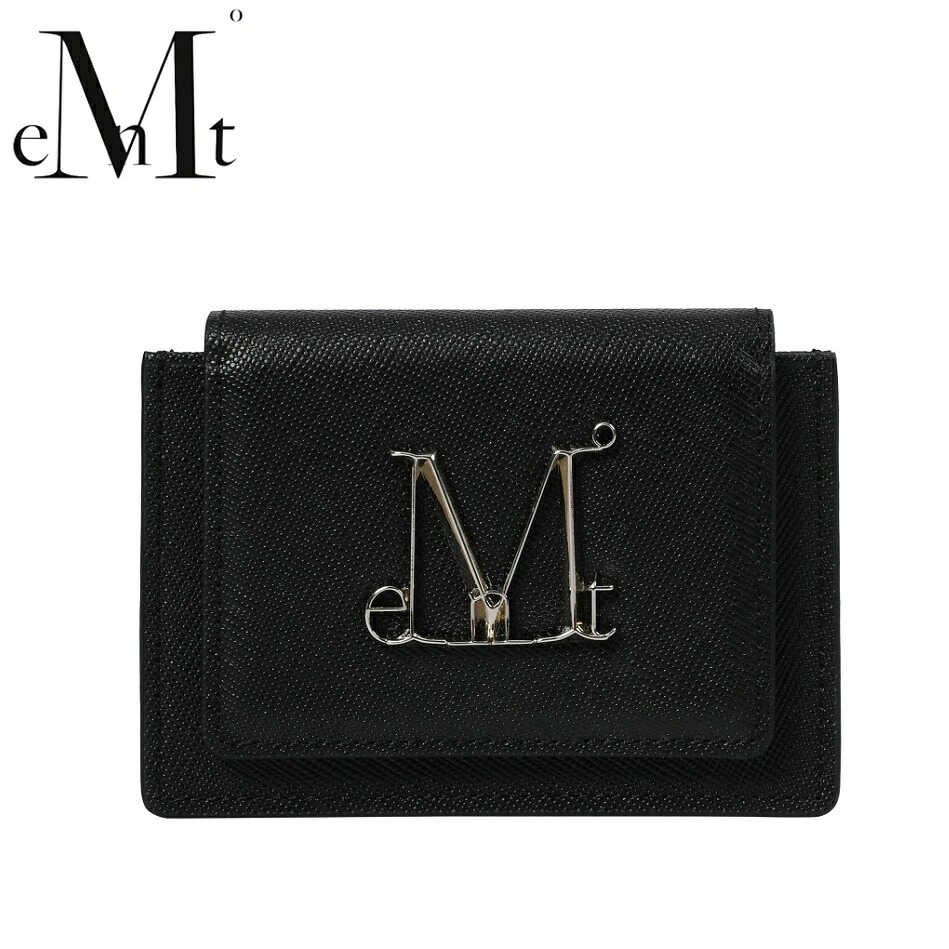 MUCENT (ムセント) Main Symbol Metal Logo Saffiano Accordion Wallet Unisex (M Logo) ムセント メイン シンボル メタル ロゴ サフィアーノ アコーディオン ウォレット 男女兼用 (Mロゴ) MUCENT 韓国ブランド サフィアーノレザー アコーディオン財布|あさひみ