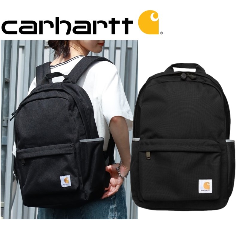 [Carhartt WIP] 21L Classic Backpack Black [カーハート] 21L クラシック バックパック ブラック カーハート バックパック リュック ブラック バッグ ワークウェア ストリート デイパック 限定 人気｜あさひみ