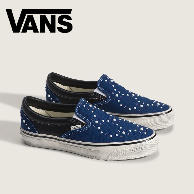 [VANS] Premium Classic Slip-On 98 LX - (Pearlized) Indigo / VN000D9PIND1 [バンズ] プレミアム クラシック スリッポン 98 LX - (パールライズド) インディゴ バンズ ヴァンズ スリッポン プレミアム クラシック パールライズド インディゴ ネイビー スニーカー シューズ