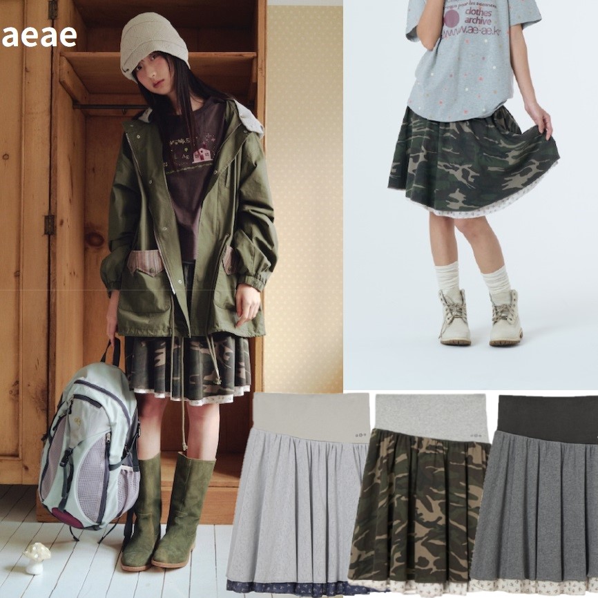[aeae] 26S/S Layered Skirt 3Color [エーイーエーイー] 26S/S レイヤード スカート 3カラー aeae エーイーエーイー スカート レイヤード 26SS 新作 3カラー 韓国ファッション ストリート カジュアル ボトムス レディース トレンド 人気