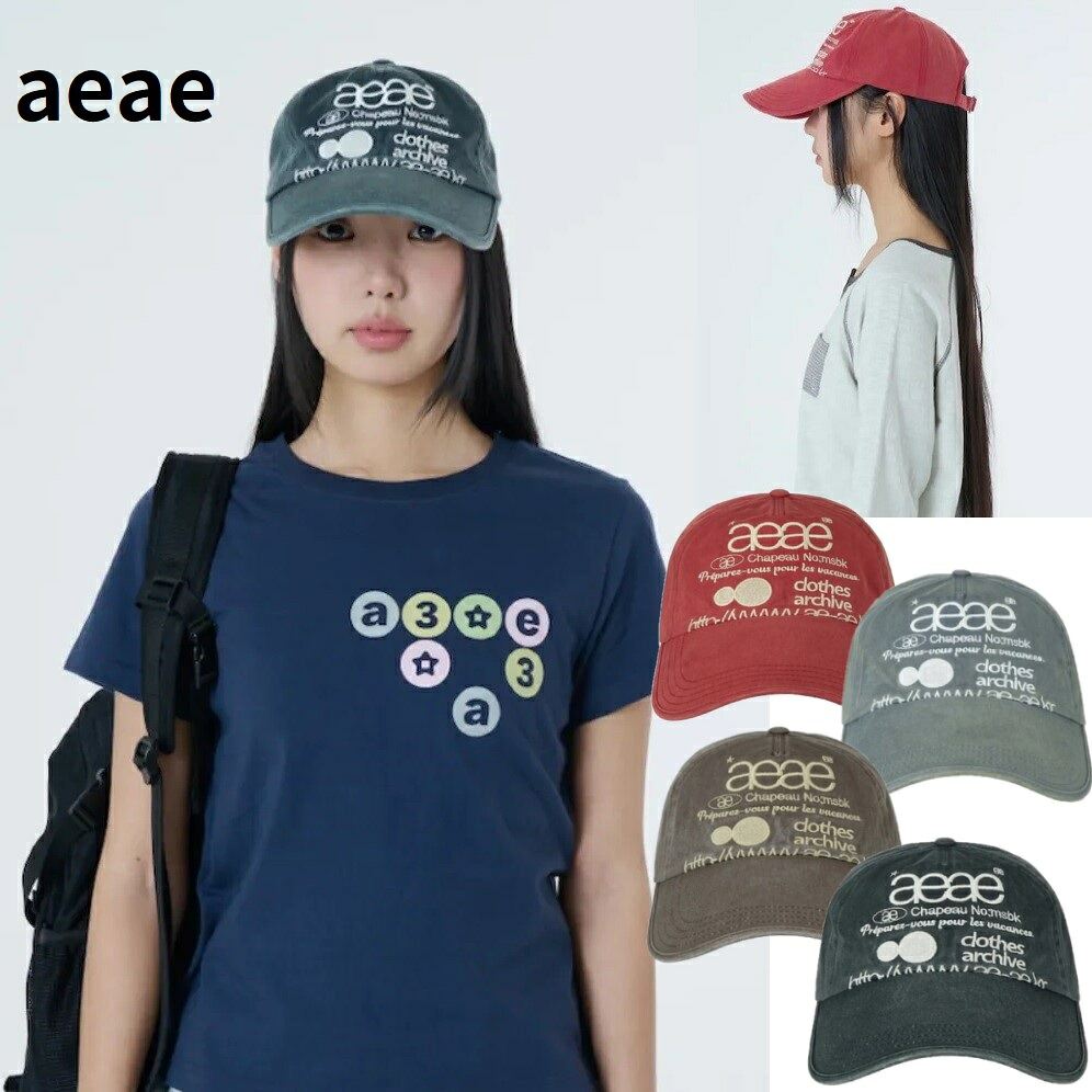 [aeae] 26S/S Web Logo Washed 5 Panel Ball Cap 4Color [エーイーエーイー] 26S/S ウェブ ロゴ ウォッシュド 5パネル ボールキャップ 4カラー aeae エーイーエーイー キャップ 帽子 5パネル ボールキャップ ウェブロゴ ウォッシュド 26SS 新作 4カラー 韓国ファッション