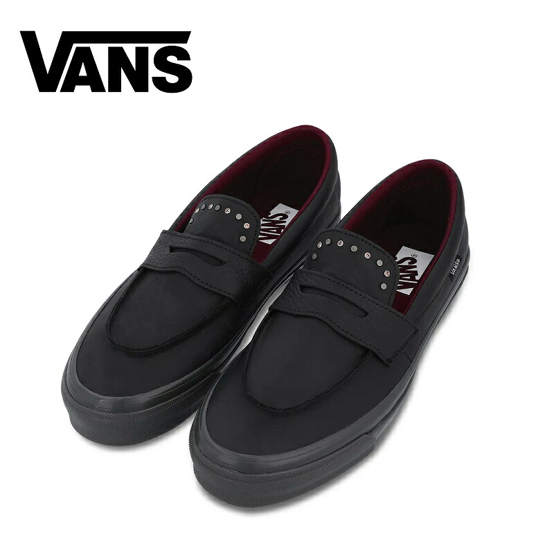 [VANS] Premium Loafer 53 LX - (Hardware) Black [バンズ] プレミアム ローファー 53 LX - (ハードウェア) ブラック バンズ ヴァンズ プレミアム ローファー スタイル53 ハードウェア ブラック 黒 レザー スニーカー カジュアル ストリート 高級 ユニセックス メンズ｜あさひみ
