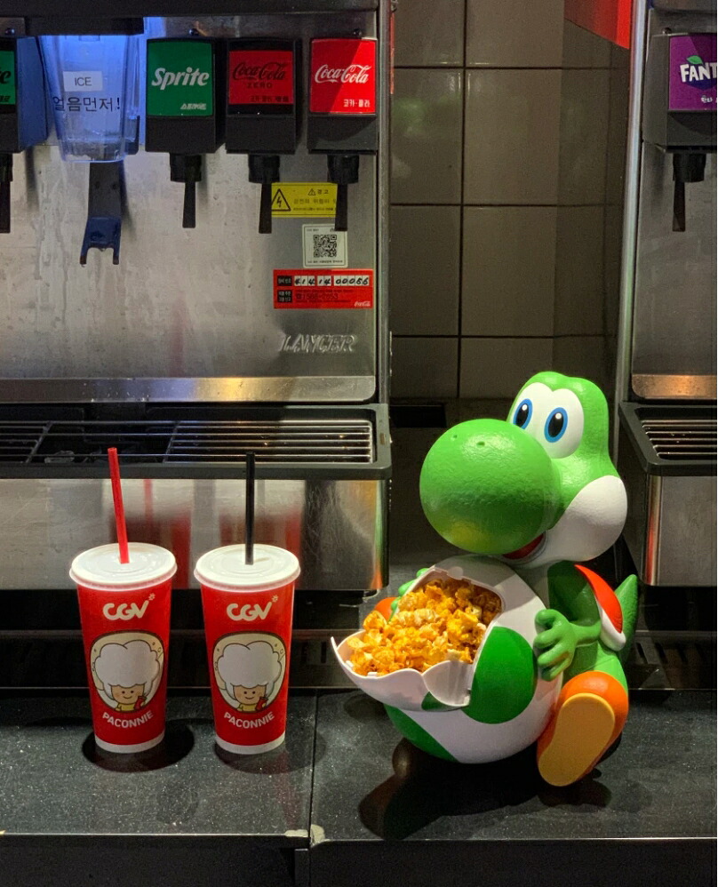 【楽天市場】[CGV x Super Mario] Yoshi Popcorn Bucket [CGV x スーパーマリオ] ヨッシー ...