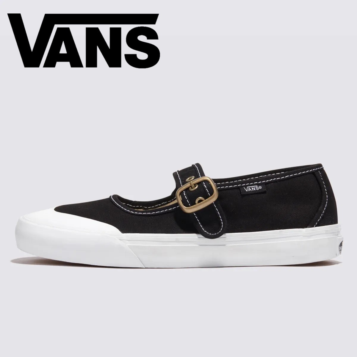 [Vans] Mary Jane - Black:White [バンズ] メリージェーン - ブラック:ホワイト / VN000CRR6BT1 韓国ファッション Vans バンズ メリージェーン スニーカー フラットシューズ レディースシューズ ブラックホワイト ストリート 人気 韓国直送 日本未発売｜あさひみ