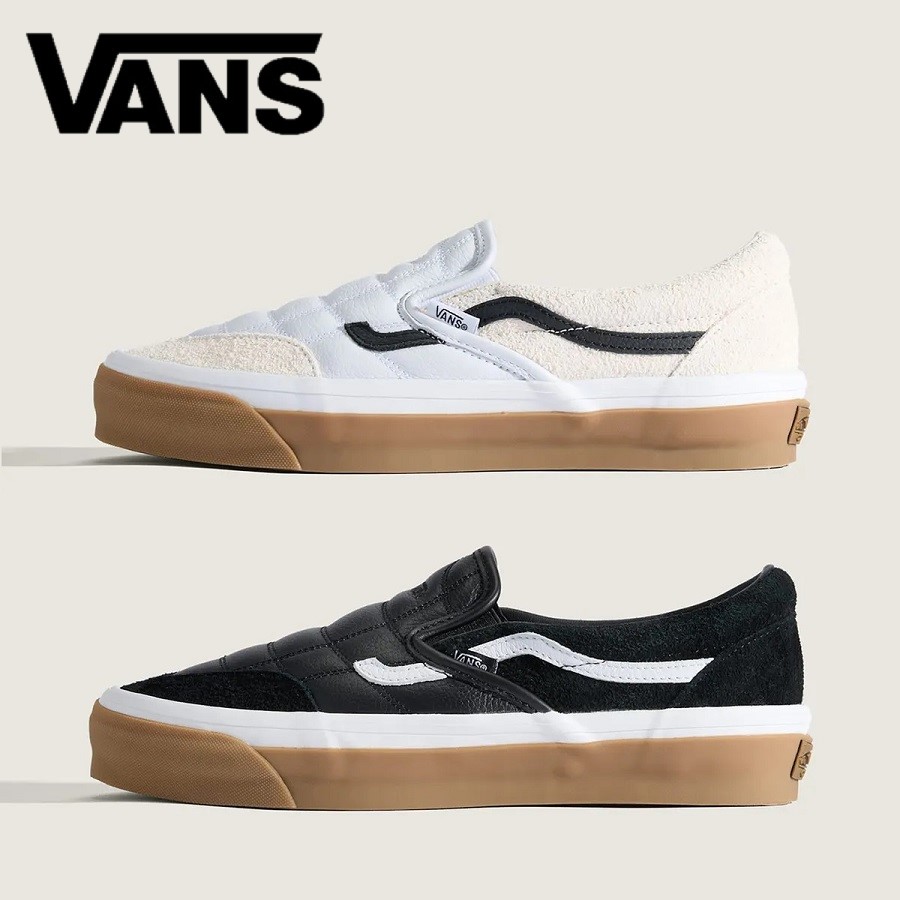 [VANS] Premium Slip-On 98 SP (2Color) [バンズ] プレミアム スリッポン 98 SP (2カラー) 韓国ファッション 韓国ブランド VANS バンズ スリッポン スニーカー プレミアム チェッカーボード ストリート ユニセックス 韓国直送 日本未発売｜あさひみ