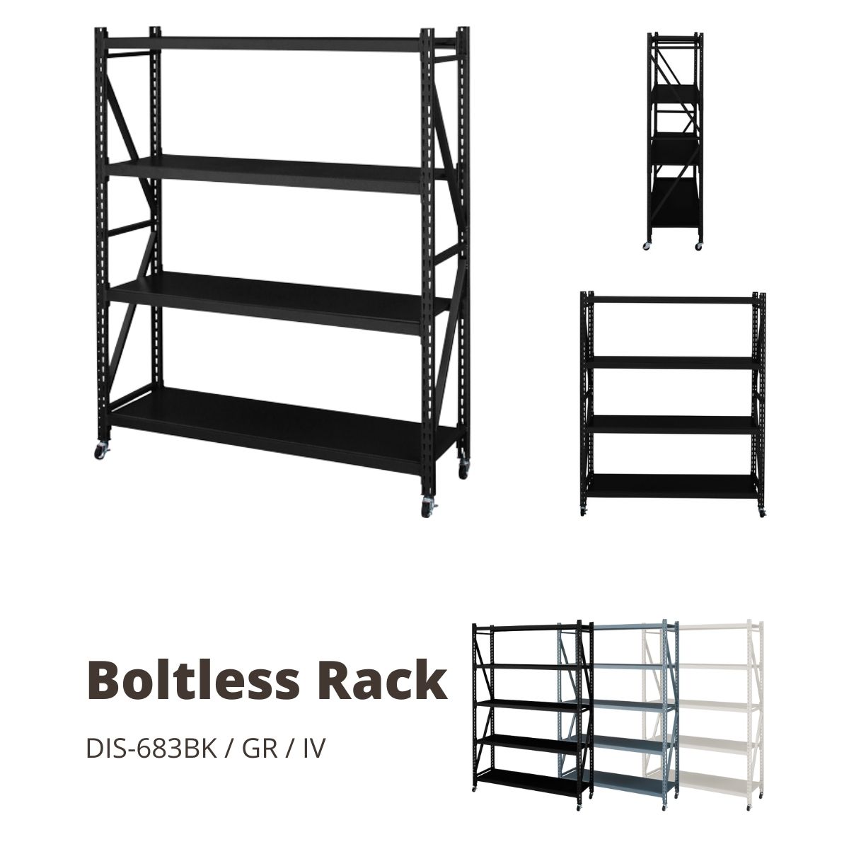 楽天市場】◎ゴリララック 4段 スチールラック 個人宅配送は別