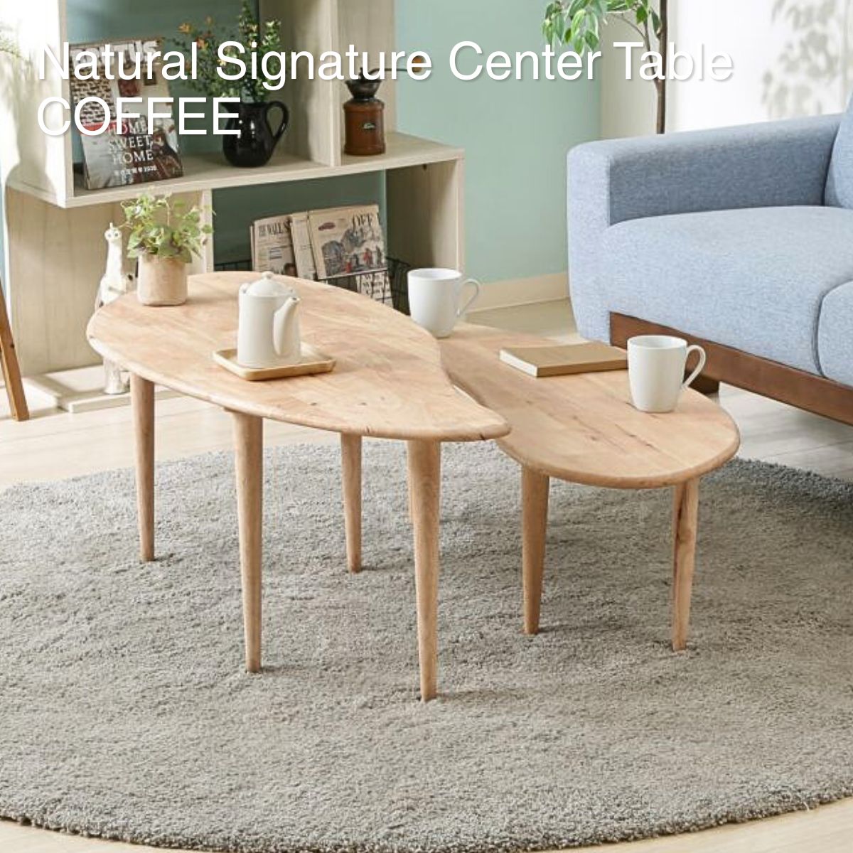 【ポイント5倍 4/4 20:00～4/10 01:59まで】リビングテーブル 北欧風 天然木 Natural Signature センターテーブル ローテーブル COFFEE 37004