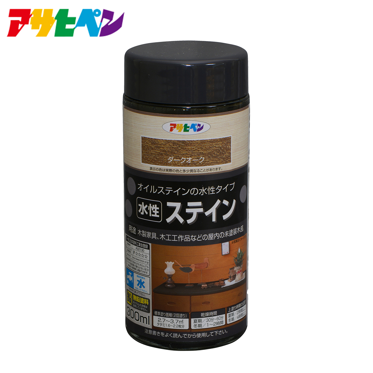 アサヒペン - 木工用着色ニス - ０．７Ｌ - ゴールデンオーク 3缶