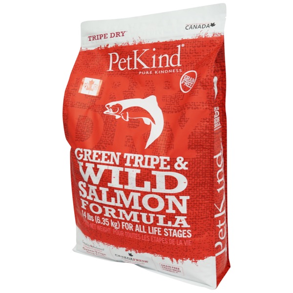 ドッグフード 犬用フード PetKind ペットカインド トライプドライ グリーントライプ&ワイルドサーモン 小粒6.35kg ペット用品 ペット