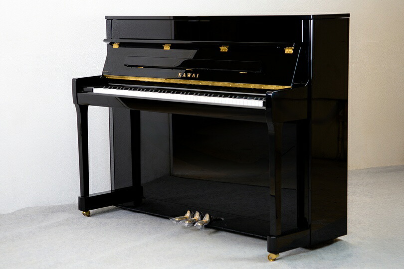 【中古ピアノ】【アップライトピアノ】【KAWAI K-200】浜松本社展示中｜黒鏡面艶出し・コンパクトモデル｜2021年製｜アサヒピアノ