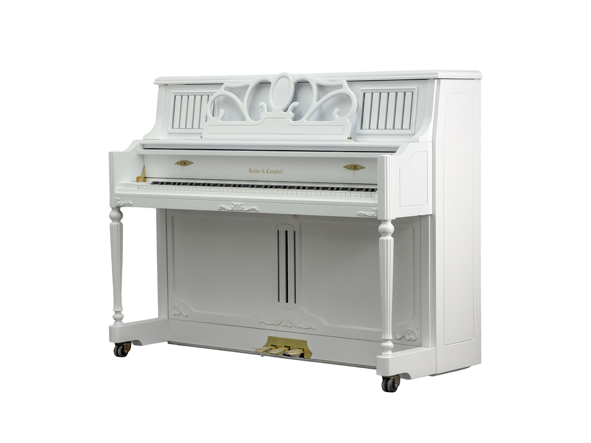 【中古ピアノ】【アップライトピアノ】【白艶消し】Kohler & Campbell SC-300CRD｜1999年製｜アンティークデザイン｜浜松本社ショールーム展示中｜アサヒピアノ 198,000円