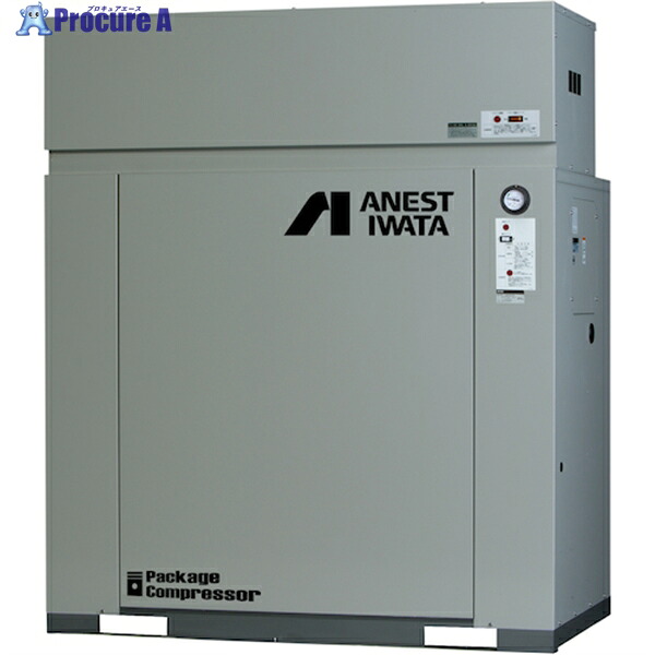 アネスト岩田 給油式レシプロパッケージコンプレッサ 11KW ドライヤー付き 60Hz CLP110EFH-8.5DM6 1台 ■▼218-0866 ｜プロキュアエース