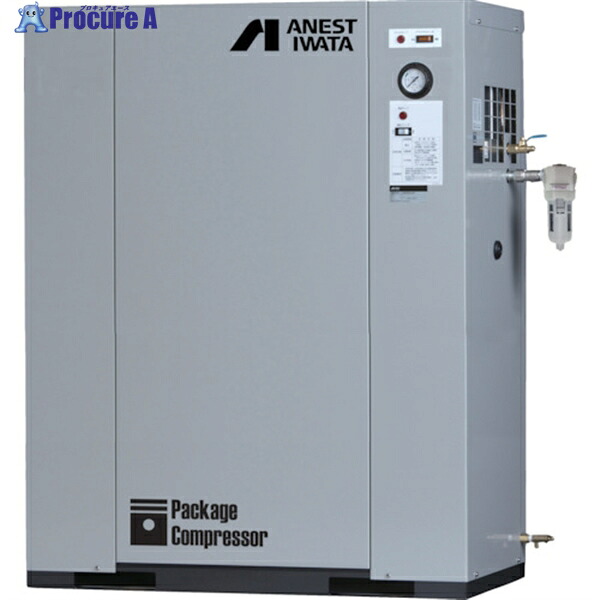 アネスト岩田 レシプロコンプレッサー(給油式) パッケージコンプレッサ D付 2.2KW 50Hz 吐出圧力0.7～0.85MPa CLP22EF-8.5DM5 1台 ■▼769-5144 ｜プロキュアエース 239,494円