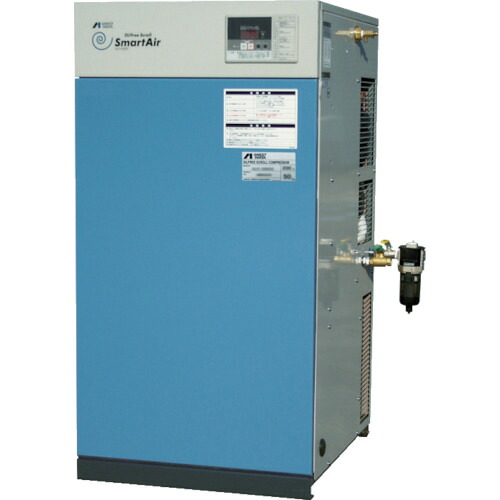 アネスト岩田 オイルフリースクロールコンプレッサ 3.7KW 60Hz 奥行622mm SLP-37EFDM6 1台 ■▼769-8348 ｜プロキュアエース