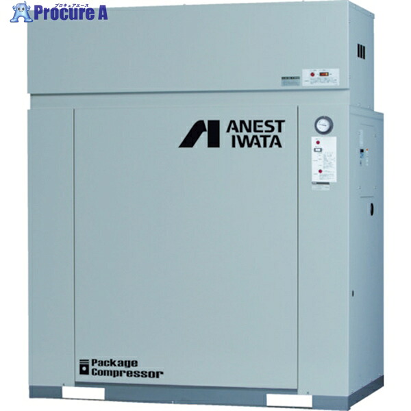 アネスト岩田 レシプロコンプレッサー(給油式) パッケージコンプレッサ 3.7KW 60Hz 吐出圧力0.7~0.85MPa CLP37EF-8.5M6 1台 ■▼833-8787 |プロキュアエース