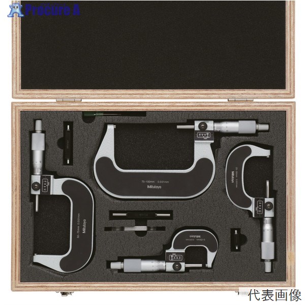 ミツトヨ マイクロメータM820-75(193-915) M820-75ST ●YU501｜プロキュアエース 37,377円