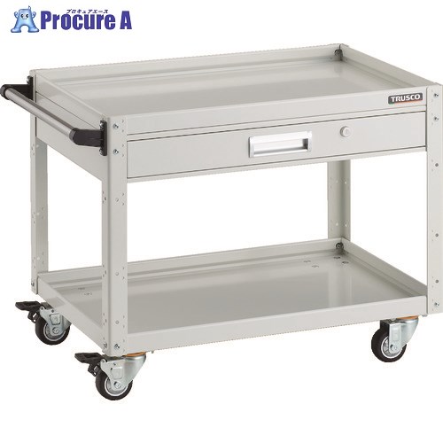 TRUSCO イーグルワゴン 750X500 引出付 ウレタン4輪自在 W色 EGW-672V2UJ-W 1台 ▼206-4252
