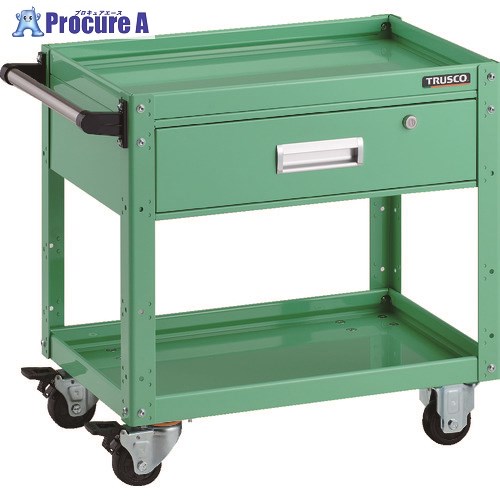 TRUSCO イーグルワゴン 600X400XH600 深型1段引出付 YG色 EGW-662Y-YG 1台 ▼206-4271