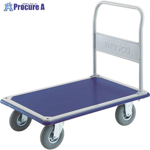 TRUSCO プレス製台車 ドンキーカート 固定式空気入タイヤ915×615 302NAR 1台 ■▼414-5381※車上渡し