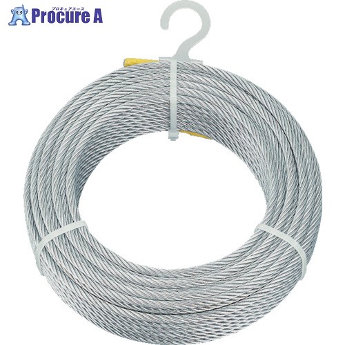 TRUSCO メッキ付ワイヤロープ Φ8mmX100m CWM-8S100 1巻 ▼489-1091