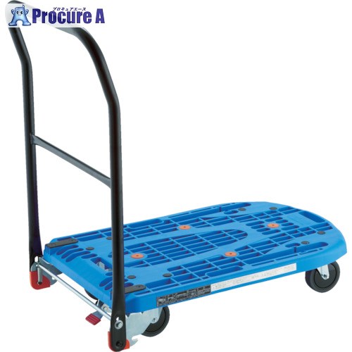 TRUSCO 樹脂台車 カルティオフラット 回転ハンドル 780X490 S付 ブルー MPK-720F2-B-S 1台 ▼818-6984