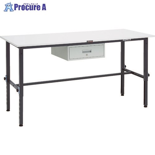 TRUSCO RAEM型高さ調整作業台 1800X750 1段引出付 DG色 RAEM-1800F1 DG 1台 ■▼868-8745