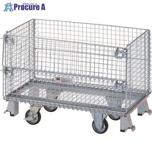 TRUSCO ネットパレット車輪付 800X500X580 300kg TNP-1NS 1台 ■▼462-4041※車上渡し