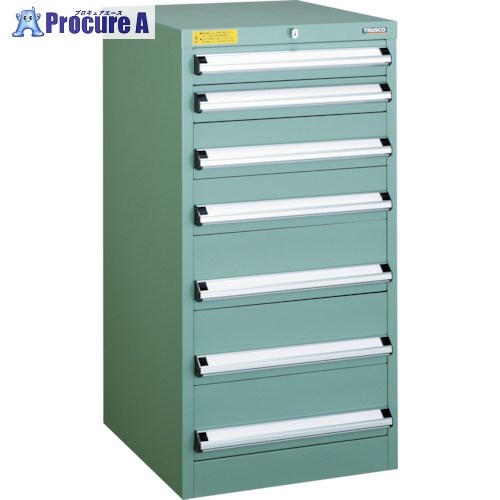 TRUSCO VE5S型キャビネット 500X550XH1000 引出9段