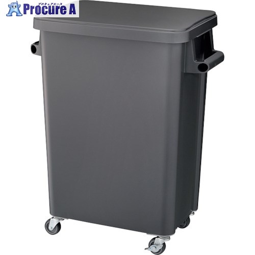 RISU 厨房用キャスターペール70L 排水栓付 ダークグレー GGYK007 2個 ■▼315-6410 【送料都度見積】