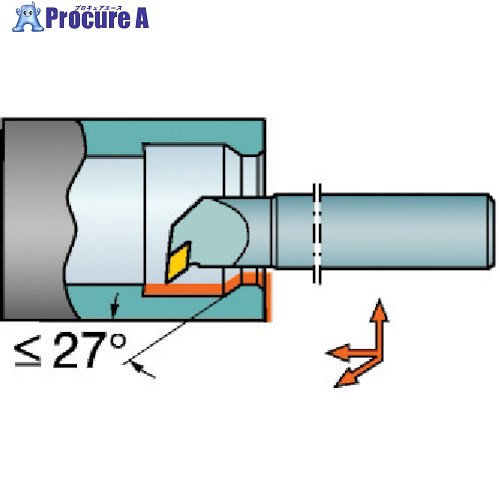 SANDVIK T-Max P ネガチップ用ボーリングバイト(210) A50U-PDUNL 15 (210) 1本 ■▼566-4675 【送料都度見積】 ●KO521