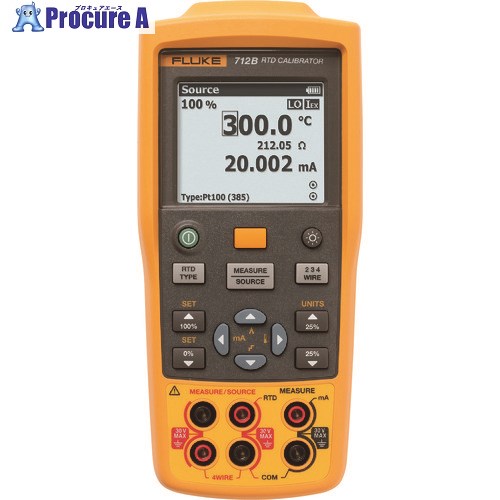 FLUKE RTD温度校正器 712B 712B 1S ■▼101-1583 【送料都度見積】