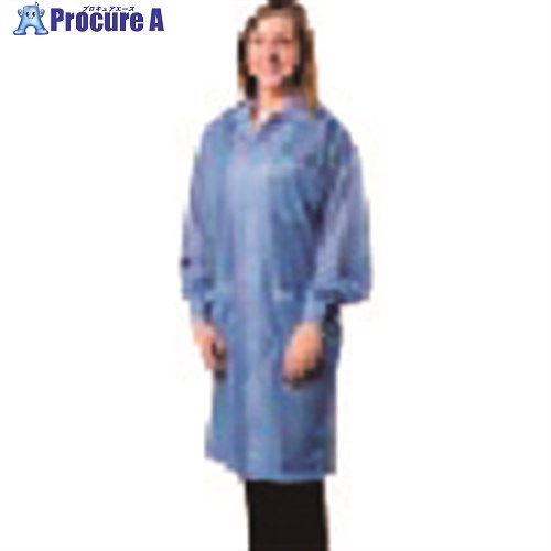 DESCO LABCOAT KNITTED CUFFS BLUE 6XL 73619 1着 ■▼113-4872 【送料都度見積】