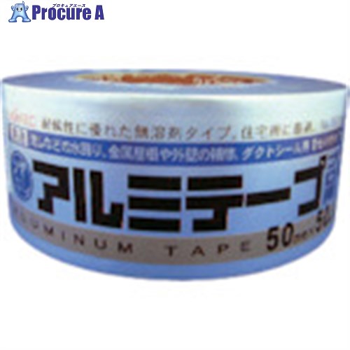 SLIONTEC アルミテープ 50mm×50mm 艶ナシ 807000-21-50X50 24巻 ■▼136-6337