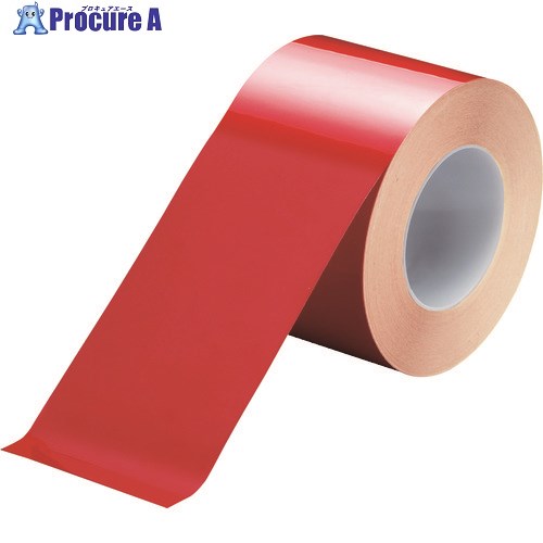 社会的単位 ユニフィットテープ(赤)100×20M 863-657 1巻 ■▼183-8721 【貨物輸送都度積もり書き】