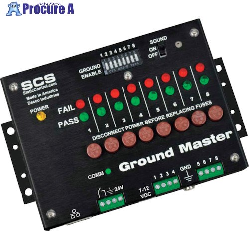 SCS 接地モニター、イーサネット、ACアダプター付、12ー24VDC機器電源使用可 770044 1台 ■▼377-6562