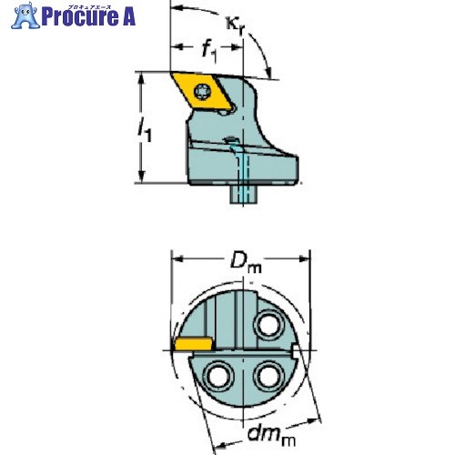 SANDVIK コロターンSL コロターン107用カッティングヘッド(410) 570-SDUCL-80-11 (410) 1個 ■▼563-2994 【送料都度見積】 ●KO521|プロキュアエース