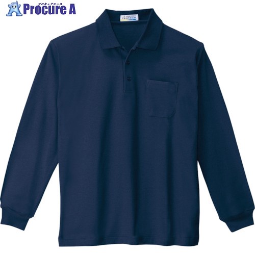 XEBEC 長袖ポロシャツ6130-10-L コン 6130-10-L 1着 ■▼860-6728 【送料都度見積】