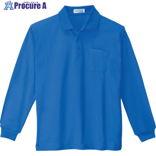 XEBEC 長袖ポロシャツ6130-40-L ブルー 6130-40-L 1着 ■▼860-6742 【送料都度見積】