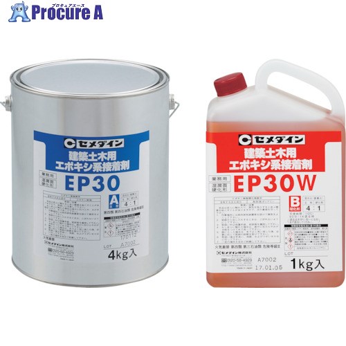 セメダイン EP30R(通年用) 5kgセット (アンカー固着打継) AP-189 AP-189 4S ■▼113-9294 【送料都度見積】