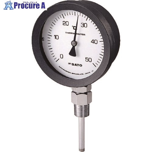 佐藤 バイメタル式温度計 BM-S-100P 0～50℃ 150L (2085- BM-S-100P-3 1個 ■▼166-4279 【送料都度見積】