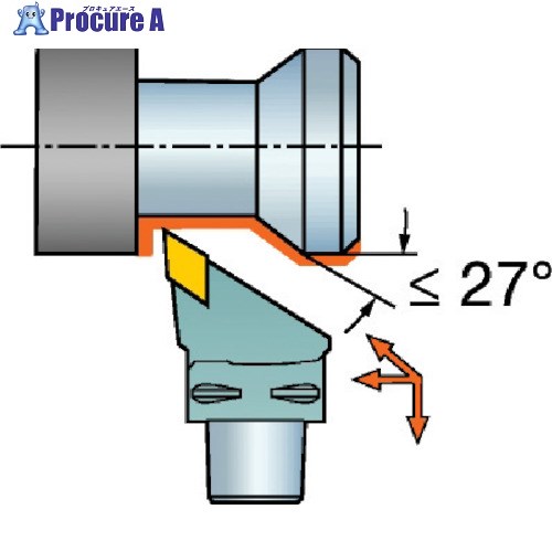 SANDVIK コロマントキャプト コロターン107用カッティングヘッド(410) C3-SDJCR-22040-11 (410) 1個 ■▼566-7666 【送料都度見積】 ●KO521