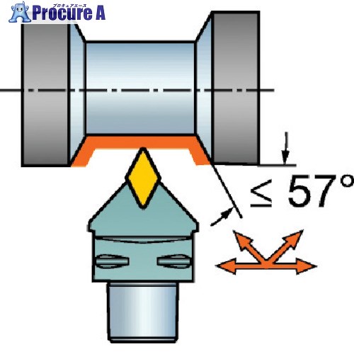 SANDVIK コロマントキャプト コロターン107用カッティングヘッド(410) C4-SDNCN-00050-11 (410) 1個 ■▼567-1957 【送料都度見積】 ●KO521｜プロキュアエース