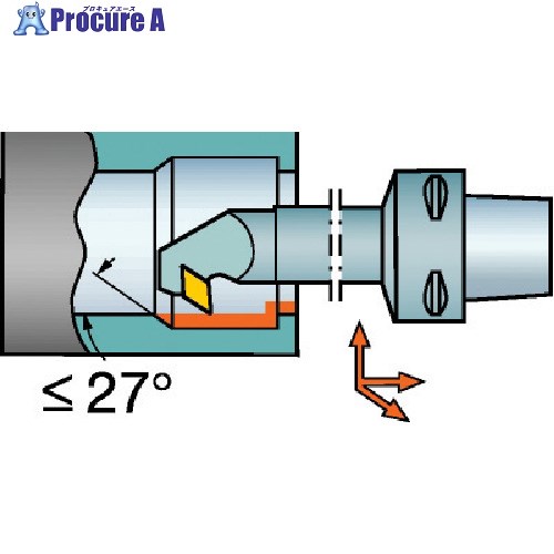 SANDVIK コロマントキャプト コロターン107用カッティングヘッド(410) C4-SDUCL-18090-07X (410) 1個 ■▼567-2007 【送料都度見積】 ●KO521
