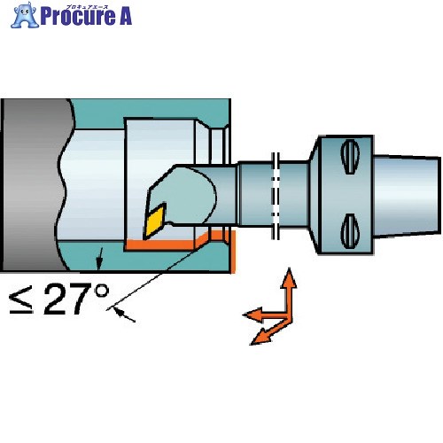 SANDVIK コロマントキャプト コロターン107用カッティングヘッド(410) C4-SDUCR-17090-11 (410) 1個 ■▼567-2074 【送料都度見積】 ●KO521
